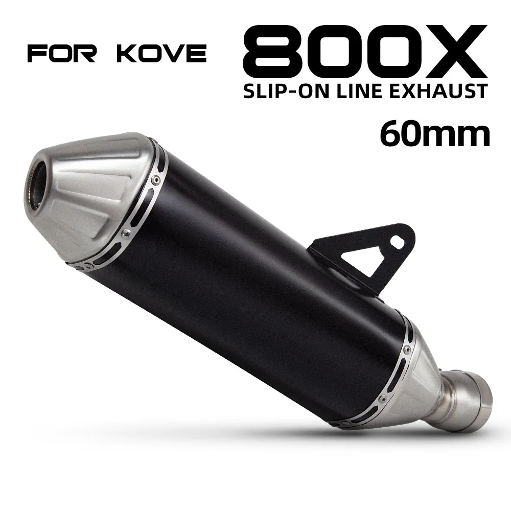 

Выхлопная система для мотоцикла KOVE 800X 800 X Adventure Rally Pro, модифицированный глушитель из нержавеющей стали с DB-киллером, интерфейс 60 мм
