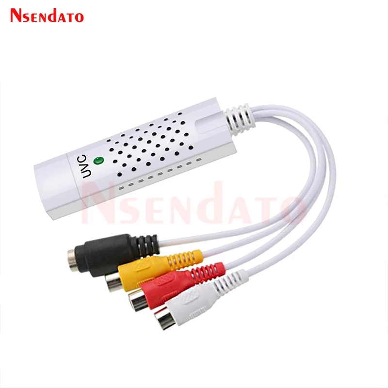 USB2.0 Video Capture Card with Audio TV DVD VHS Audio AV USB UVC Capture Grabber Adapter Computer CCTV Camera For Windows 7/8 XP