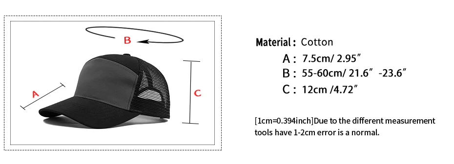 Sommer 7-Panel-Baseballmütze, modische Hip-Hop-Mesh-Kappen, Herren, Trucker-Mütze, Visier, Hardtop, Snapback, Damen, Unisex, coole neue Marke – Detail 3