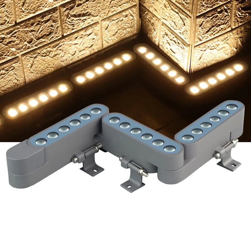 

IP66 Adjustable Folding Spliceable Wall Washer Lamp 36W Outdoor Landscape Garden RGBW Color Changing Flexible Washer Floodlight