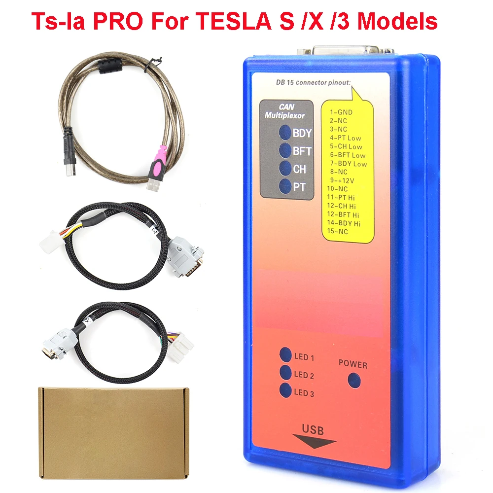 

NEW Tsla PRO For TESLA S X 3 Models Car Diagnostic Scan-ner Tool Professaional Programming With Dig-ram Network ECU Work Stable