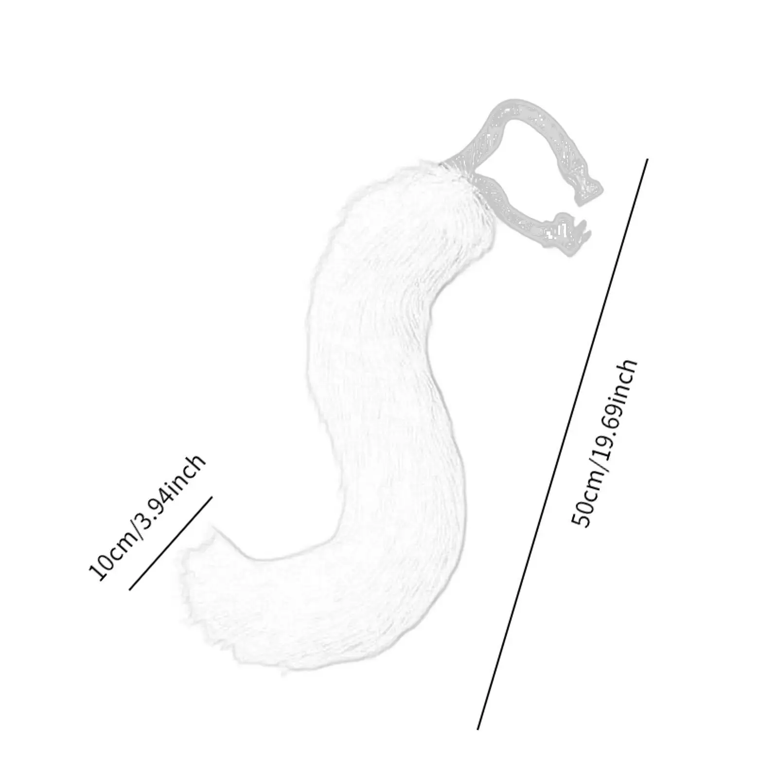 لعبة ذيل حيوان أنيمي تأثيري للأطفال والكبار ، إكسسوارات صور ، فرو صناعي ، أسلوب ي