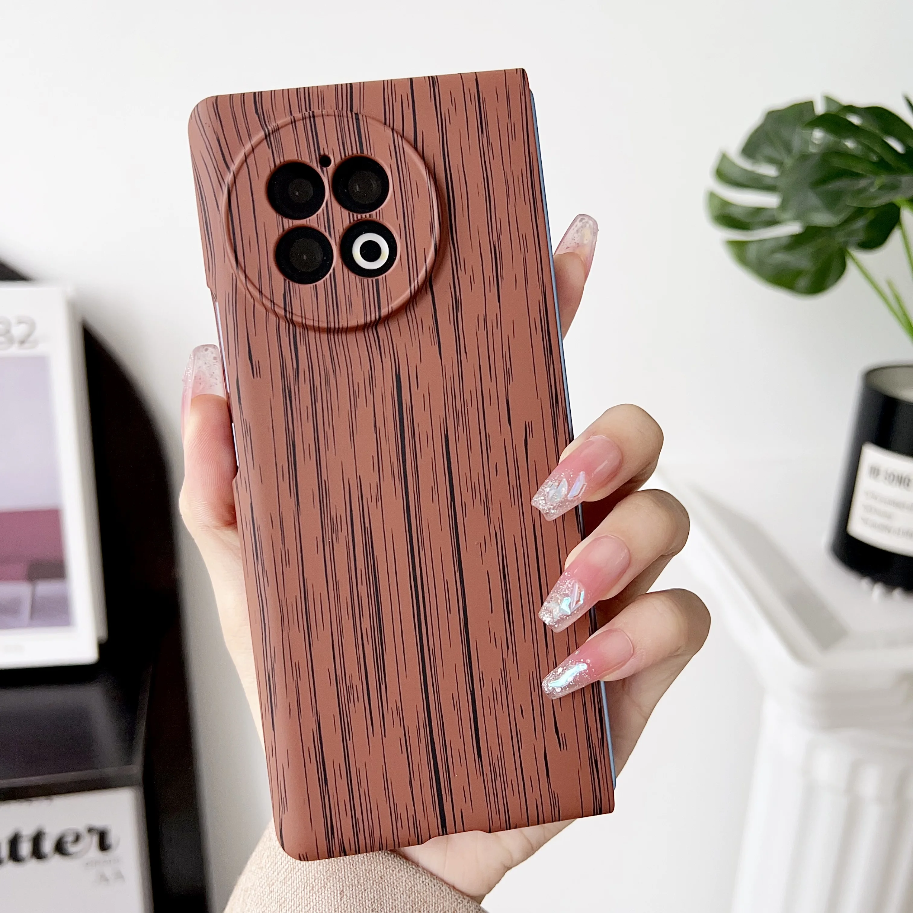 

Shrink wood grain suitable for VIVO X Fold2 foldable phone case VIVO X ultra-thin foldable matte plastic hard shell