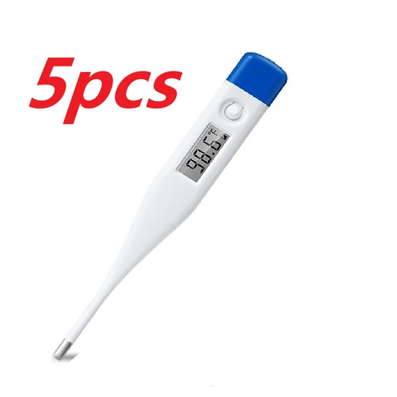 5pcs/set Digital Water Thermometer Accurate Oral and Armpit Temperature Reading Fever Alert Termometer Baby Bath Thermometers