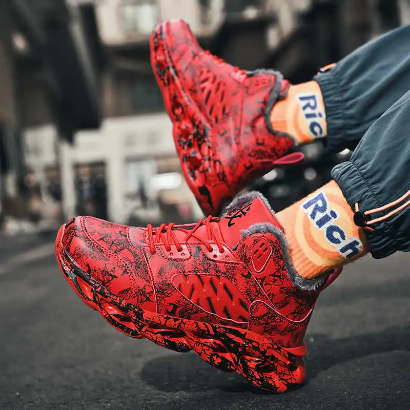 Red Yellow Casual Boots Man Golf Sneakers Boot Shoes Sport Seasonal Entertainment Practice New In Tenid Runners