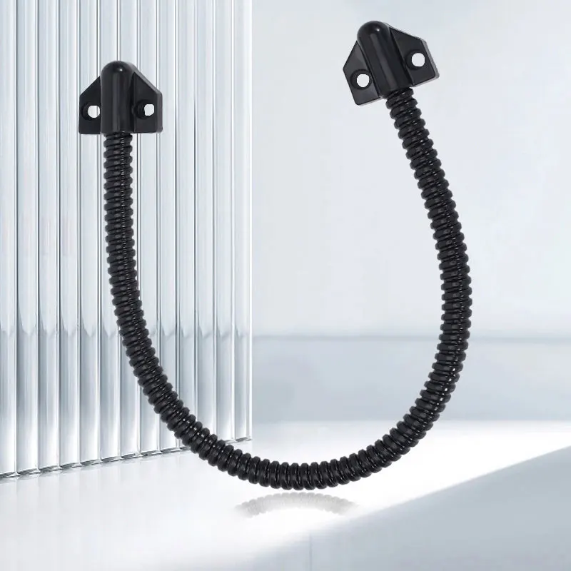5pcs Door Loop Electric Stainless Steel Plastic Head Exposed Installation Of Protective Sleeves For Cable Routing Of Door Locks