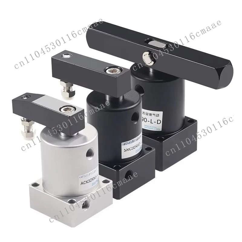 Angle cylinder SRC25 ACK32/40/50/63 * 90RL pneumatic small cylinder 90 degrees 180 rotation clamping angle down