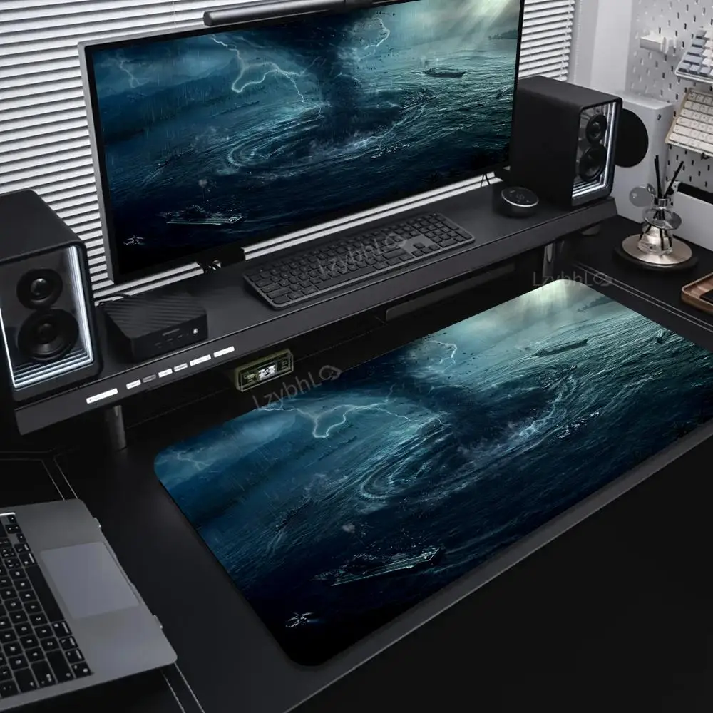 

Sea Waves Mouse Pad Large Gaming MousePad Anti-Slip Rubber Saft Deskmat XXL Gamer Office Computer Accessories Extended Desk Mat