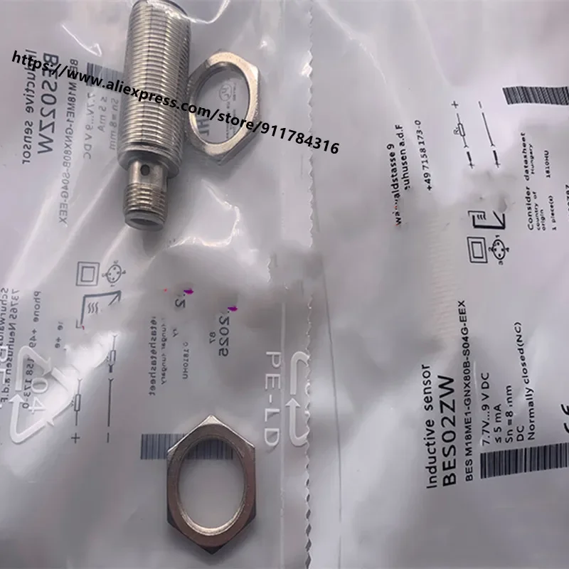 

2 шт. новый высококачественный бесконтактный переключатель Balluff BES02ZW BES M18ME1-GNX80B-S04G-EEX