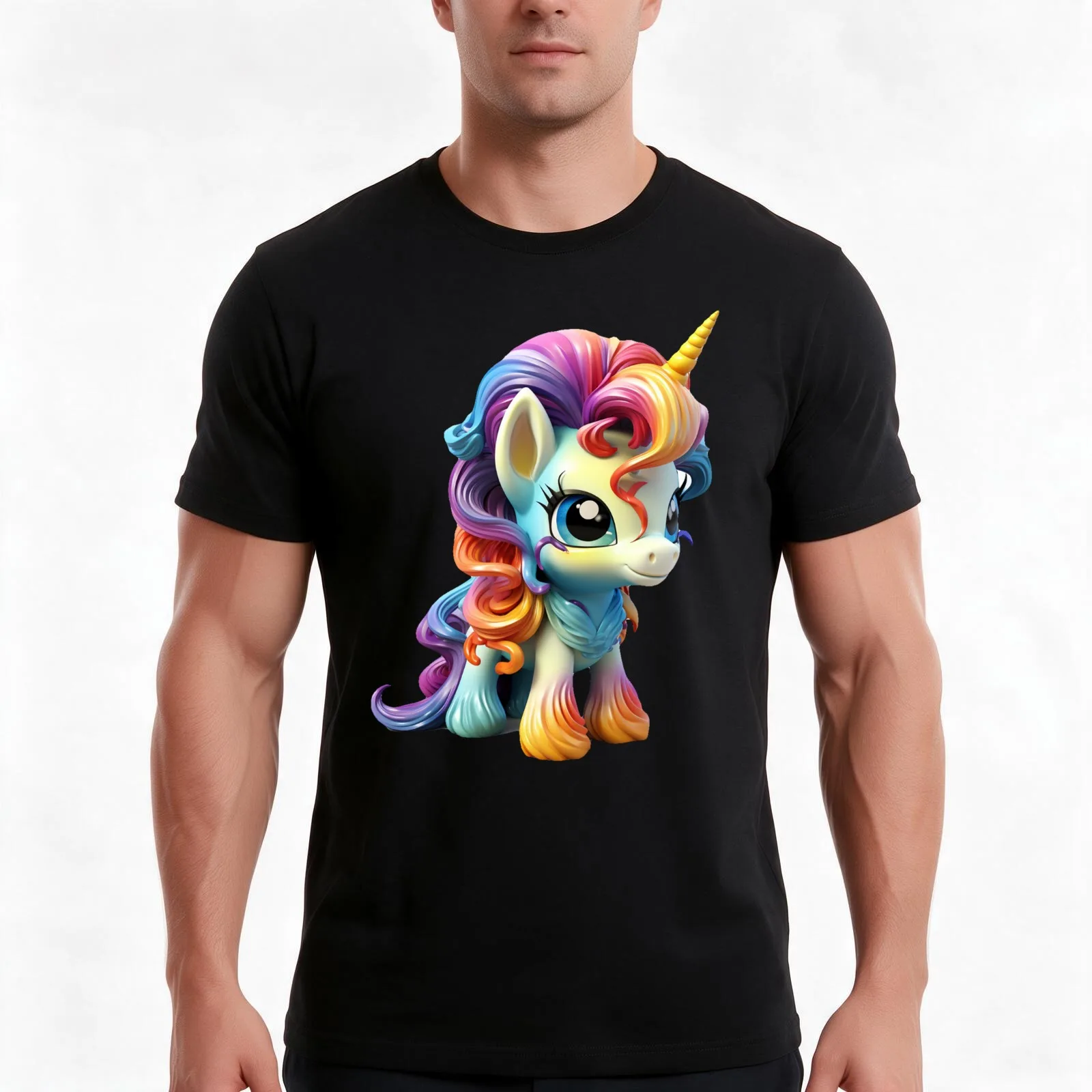 Enchanting Unicorn Designs: Explore Magical Creations T-Shirt, Summer Casual Cotton Tee, Oversized Streetwear Tops, 100% Cotton