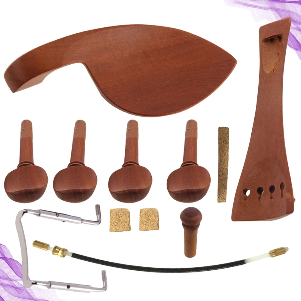 

Violin Accessories Tuning Peg Cork Jujube Wood Balance Rope Chin Rest Tailpiece