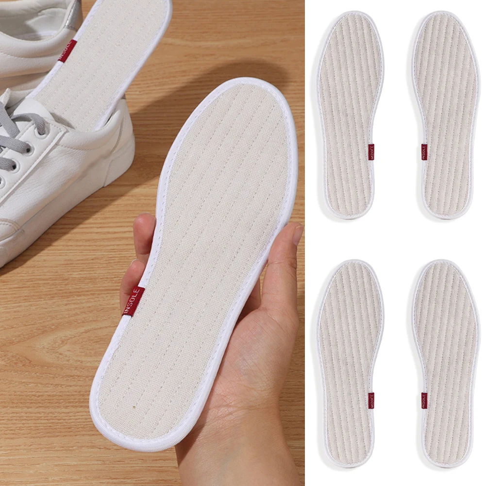 Portable Health Cloth Insole Breathable Thousand Layers Cloth Sole Pads Men Women Deodorization Absorbent Sweat Cotton Insoles