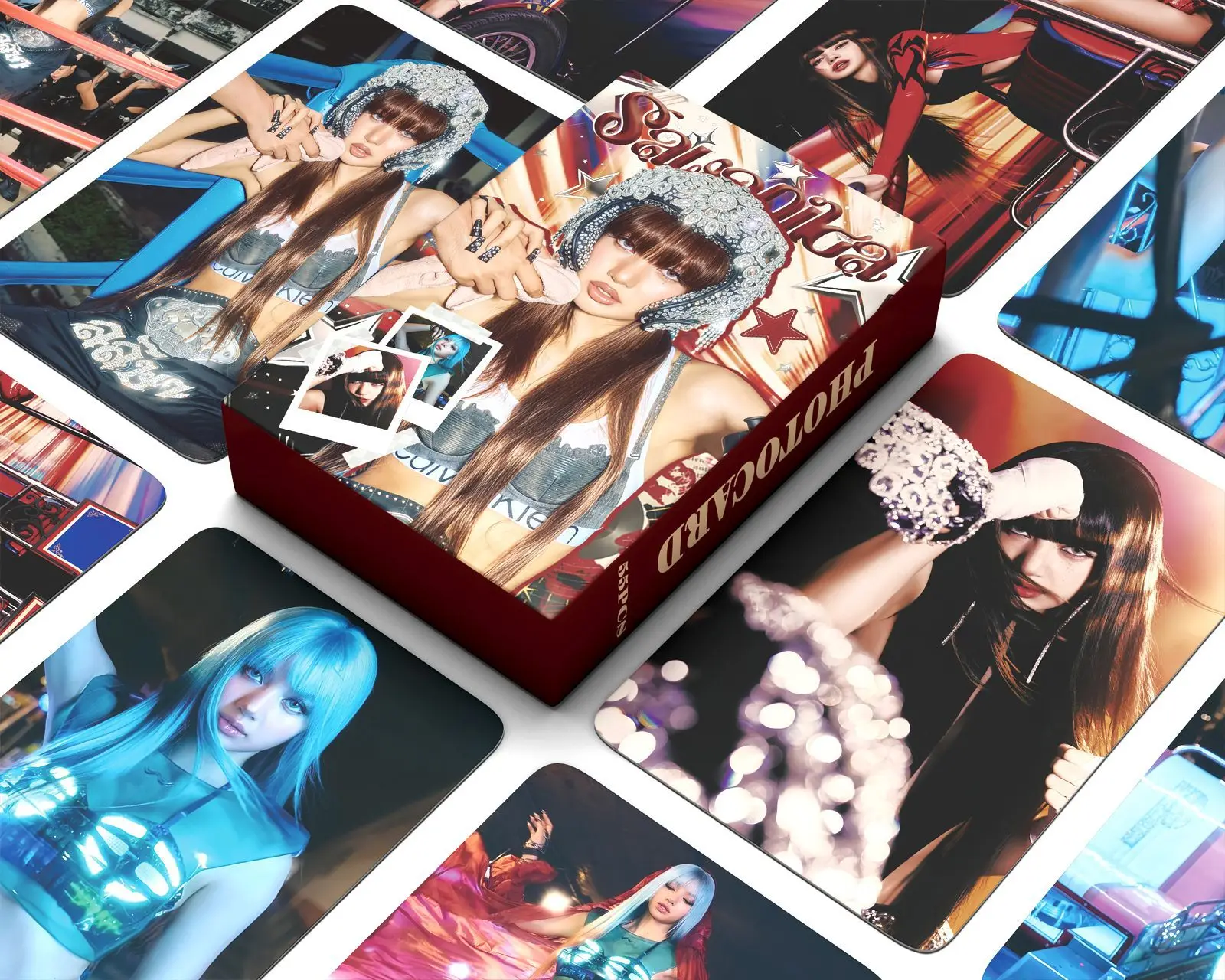 55PCS Single ALbum SaWaDiKa Mini LOMO Card Photocards HD Fans Collection Cards Decorative Present Gifts
