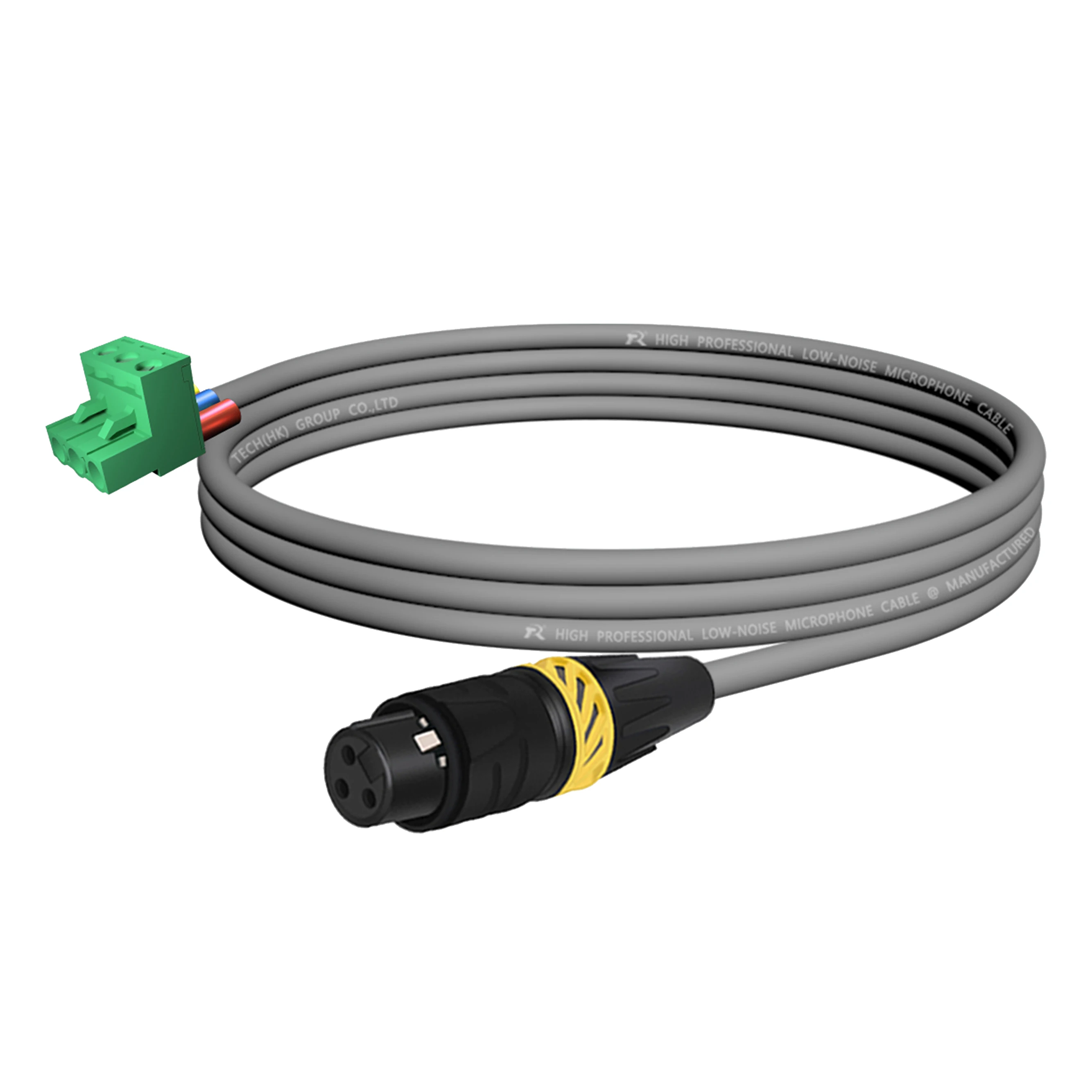 XLR zu Phoenix Kabel, Geräuscharmes 3-Pin XLR Buchse und Stecker zu PHX3M/2EDG 5.08 PCB Schraubklemmen-Adapterkabel mit Sicherem Endgriff – Detail 16