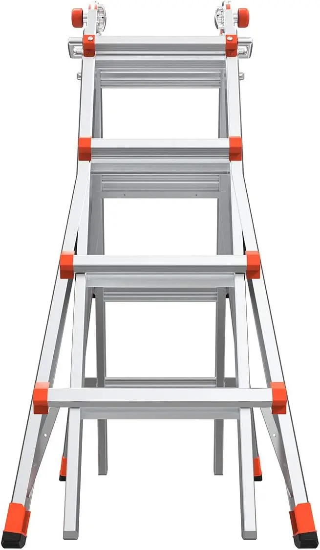 Little Giant Ladders, Super Duty, M17, 17 foot, Multi-Position Ladder, Aluminum, Type 1AA, 375 lbs weight rating