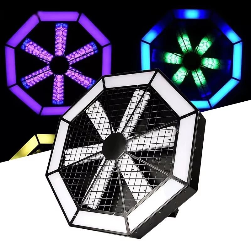 Cyclone fan LED background wall stage light rotating fan club light