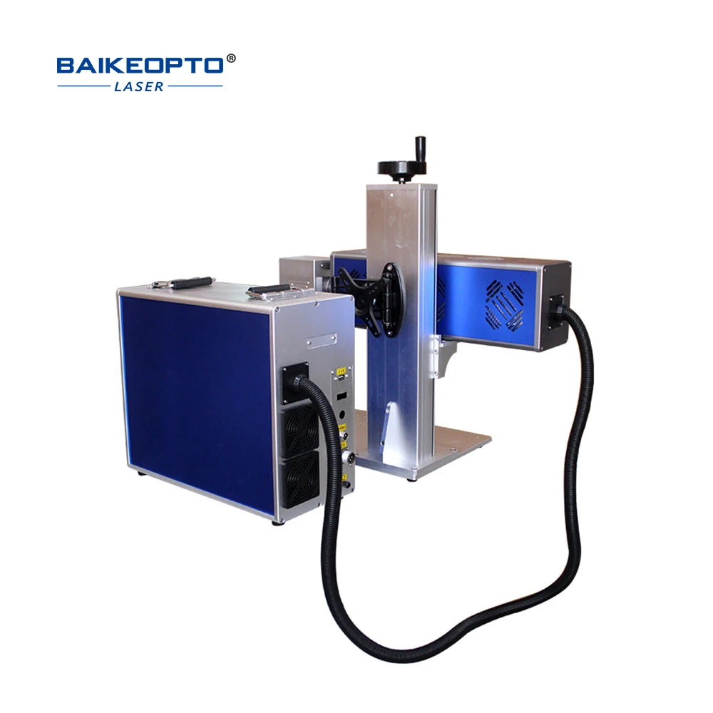 60W Portable 3D UV Fiber Laser Marking Engraving Machine Metal Glass Stone