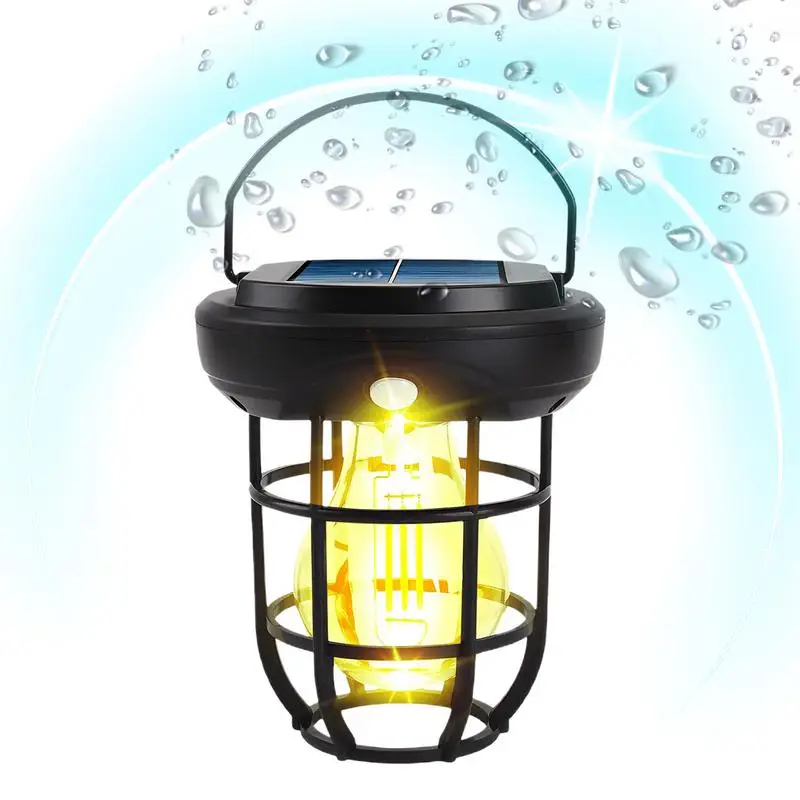 

Solar Waterproof Lights LED Waterproof Camping Lantern High Brightness Multifunctional Lantern Dangling Lights With Motion