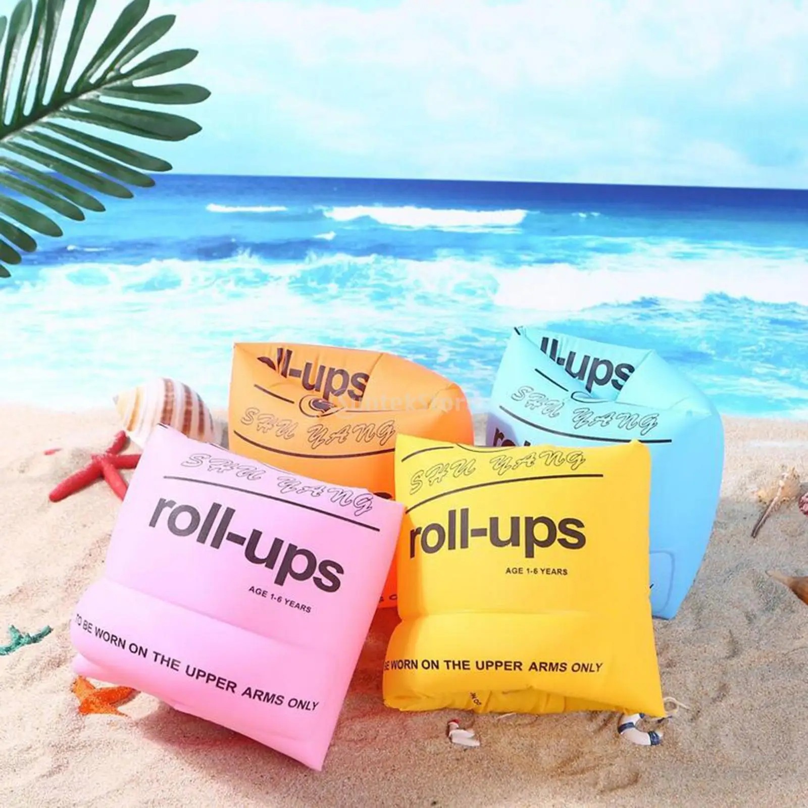 子供と大人のためのインフレータブルアームサッカーリング,フローティングアームバンド,日焼け止めスリーブ,子供と大人のためのリングチューブ