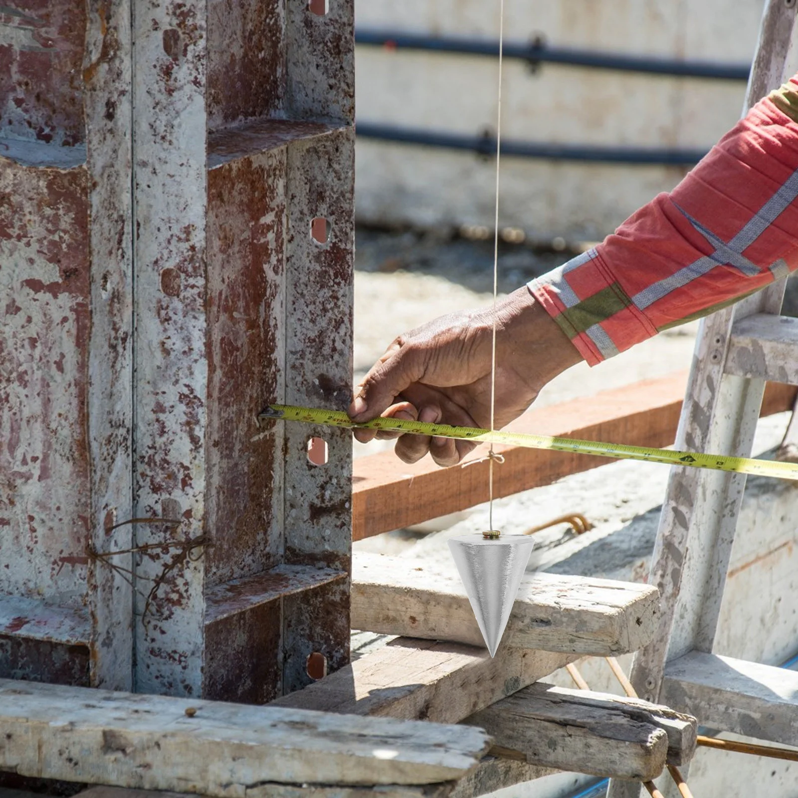 

Hanging Line Hammer Steel Vertical Building Tool For Construction Woodworking Renovation Work Perpendicularity Measurement