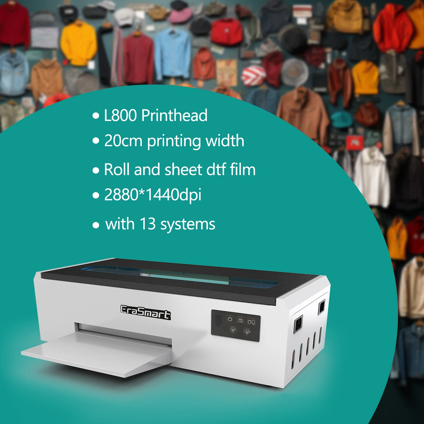 A4 DTF Printer Machine Small Businesses Portable Digital T-Shirt Printing A4 Print Dimension L805 Ideas