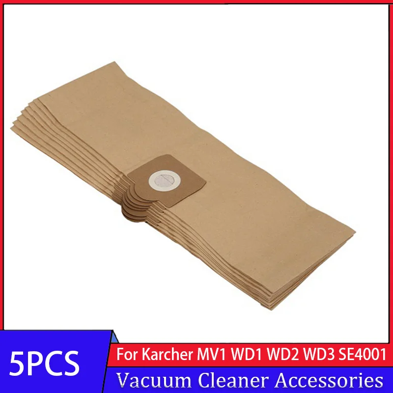 Garbage Dust Bags for Karcher Wd3 Wd3300 Wd3.500P Mv3 Wd3200 SE4001 SE4002 6.959-130 6.904-051 Vacuum Cleaner Parts