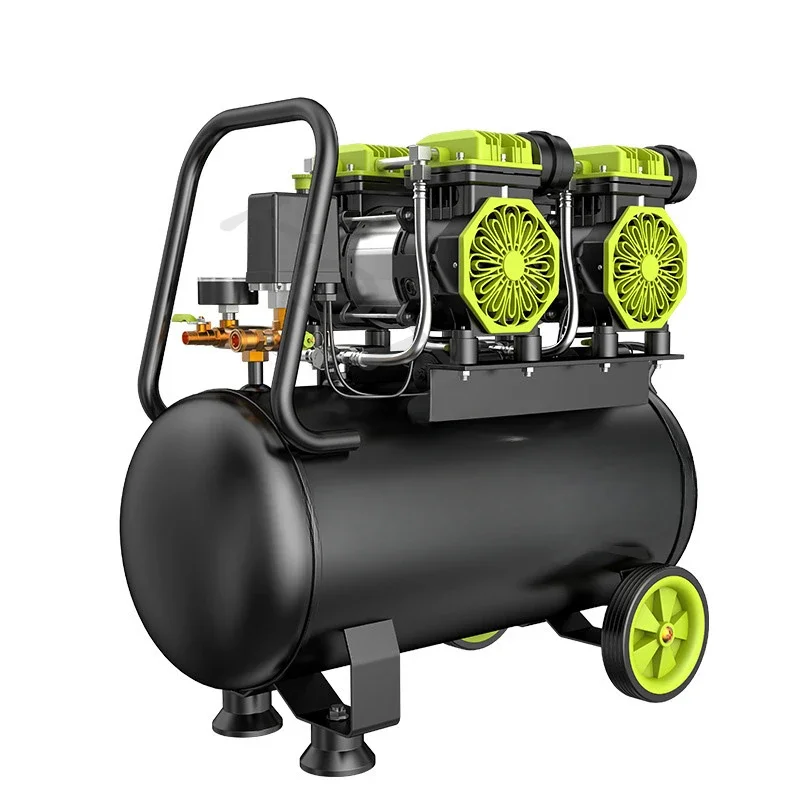 Silent Oil-free Air Compressor 220V Portable 12/30/50L Spray Painting High-pressure