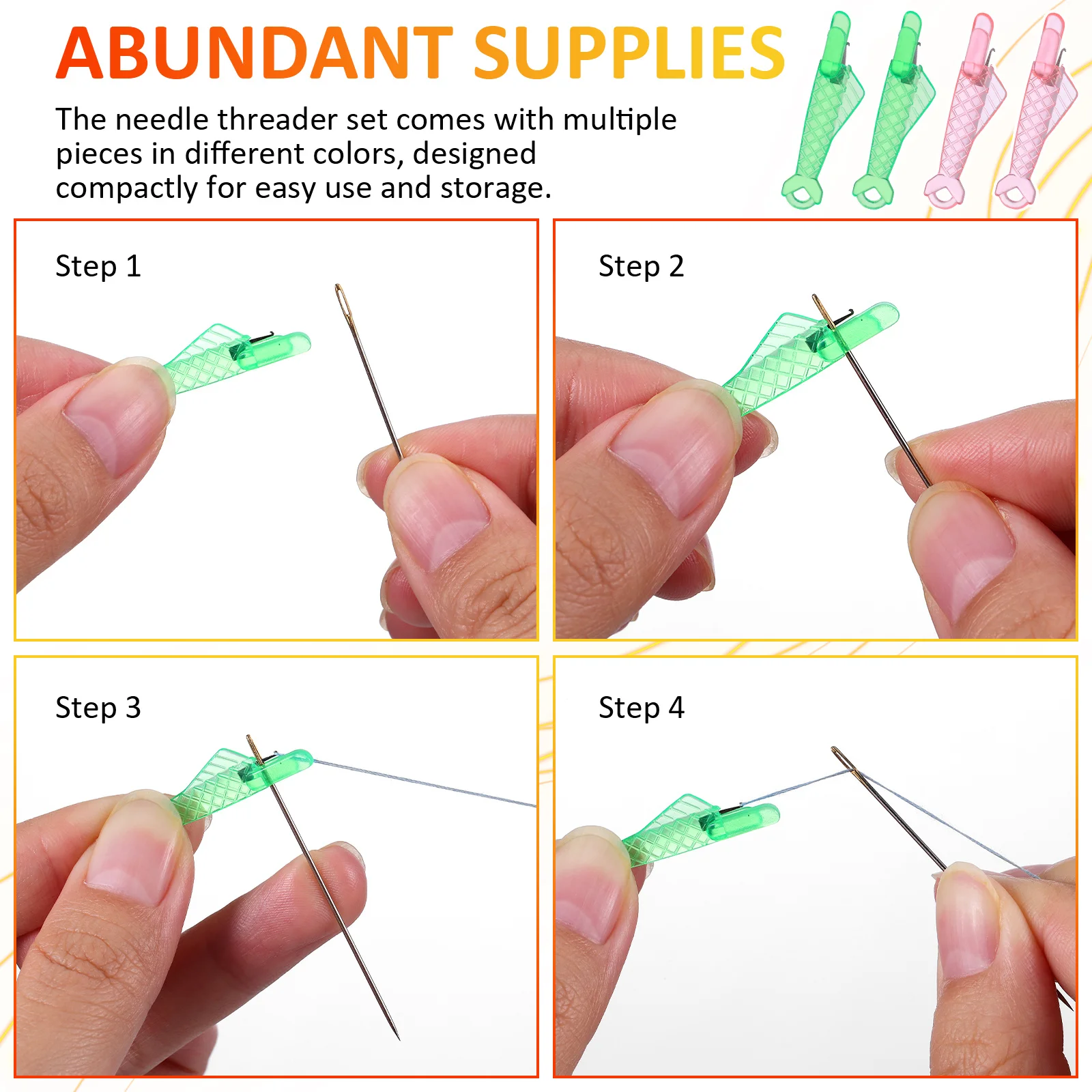 

1Set Needle Threader Fish Mouth Sewing Machine Threader Sewing Drawstring Pulls Compact Design Suitable for Various Projects