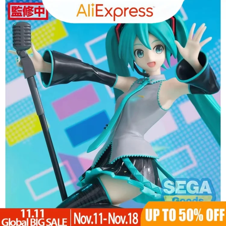 New Sega Hatsune Miku Luminasta 15th Anniversary Hatsune Miku Project-Diva Anime Figure Collection Decoration Model Toy Gifts