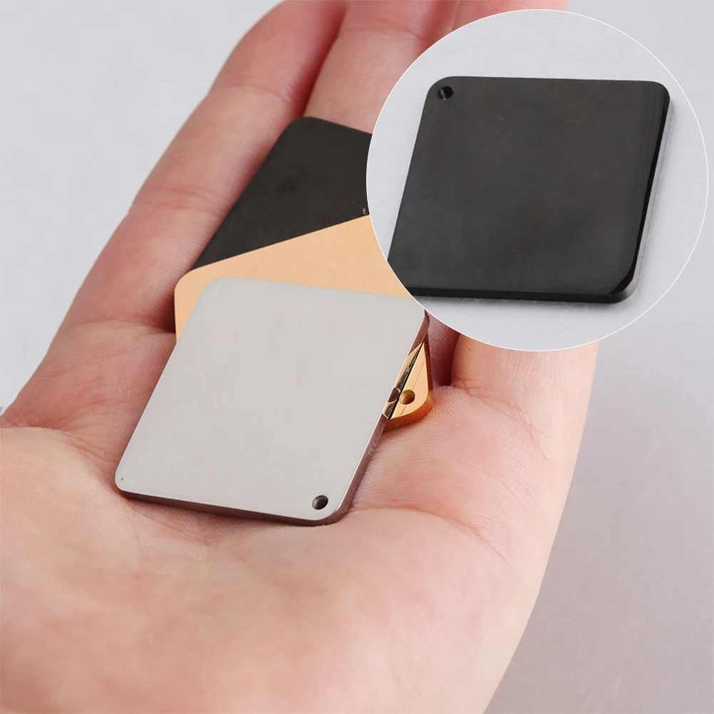 10 Pcs Stainless Steel Tag Tags Blank Charms for Jewelry Making Manual Necklace Pendant Stamping