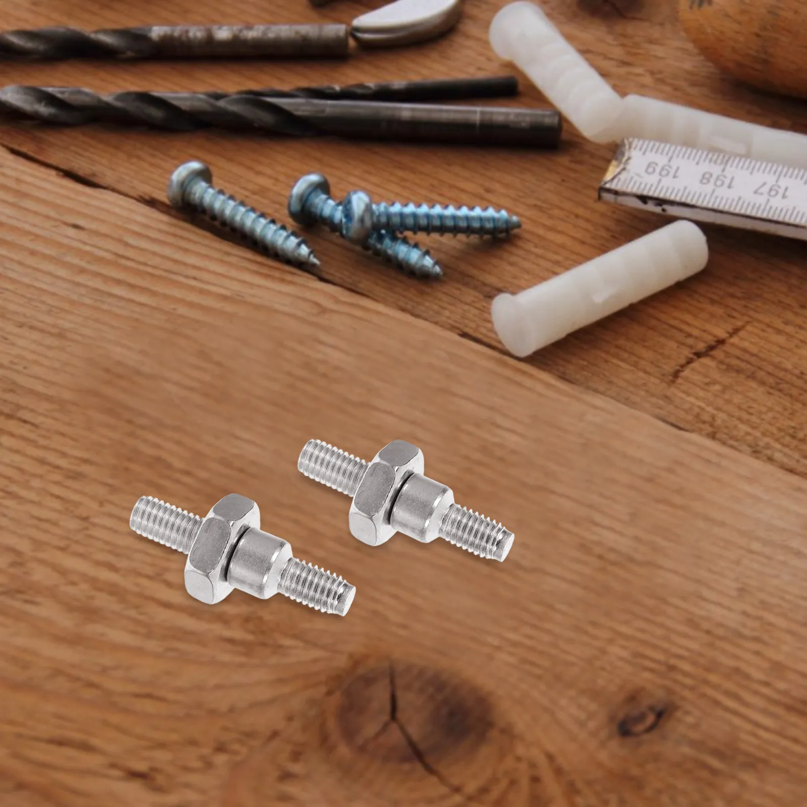 2Set Chainsaw Guide Bar Studs and Nuts Replacement Heavy Duty Carbon Steel Secure Bar Mount Accessories for 381 382 Chainsaw