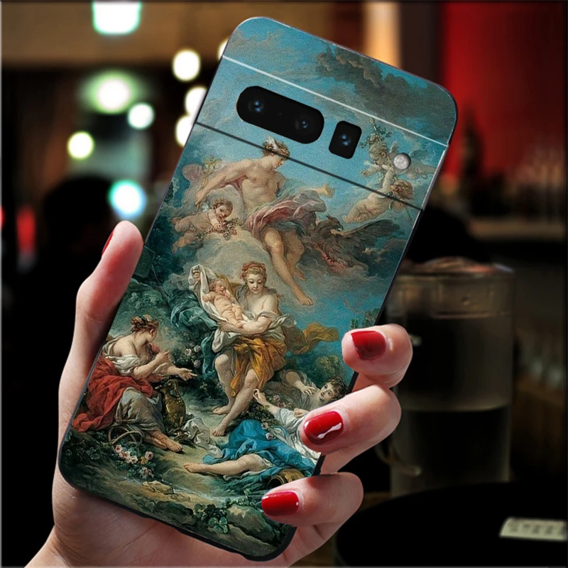 Renaissance art Painting  Phone Case For Google Pixel 10 9 Pro XL 9A 8 7 6 Pro Pixel 8A 7A 6A Pixel 8 7 6 5