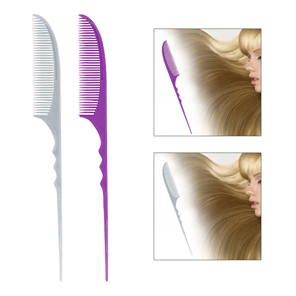 Hair Parting Comb Pin Tail Combs Fine-Tooth Rat Tail Comb Pintail Comb Hair Styling Beauty Tools, Anti-Static and Durable
