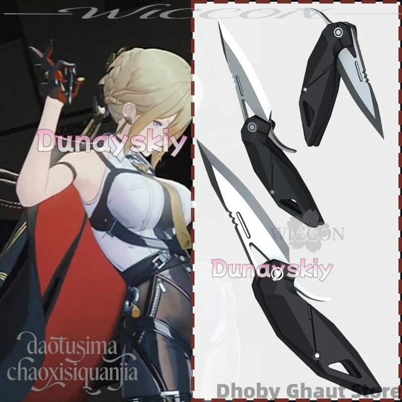 

Anime Game Zenless Zone Zero Cosplay Evelyn Chevalier Cool Fake Knife 3D Polylactic Acid Props Accessories 코스프레 Birthday Gift