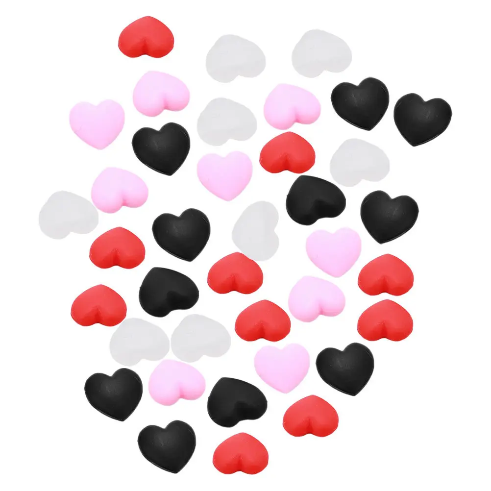 

40Pairs Heart Anti-Slip Glasses Ear Grips Silicone Comfortable Eyeglass Ear Hooks for Sports Daily Use Eyeglass Accessories