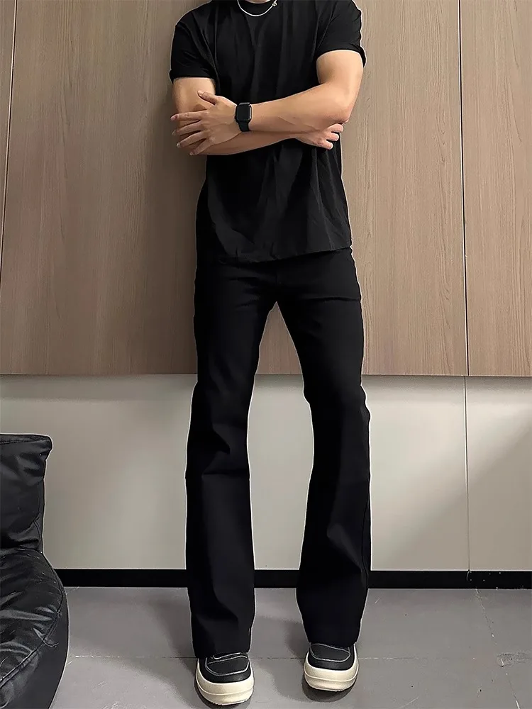 

Мужские джинсы Cleanfit Bla прямого кроя, зауженные, с высокой талией, удлиненные, из хлопка, в стиле High Street