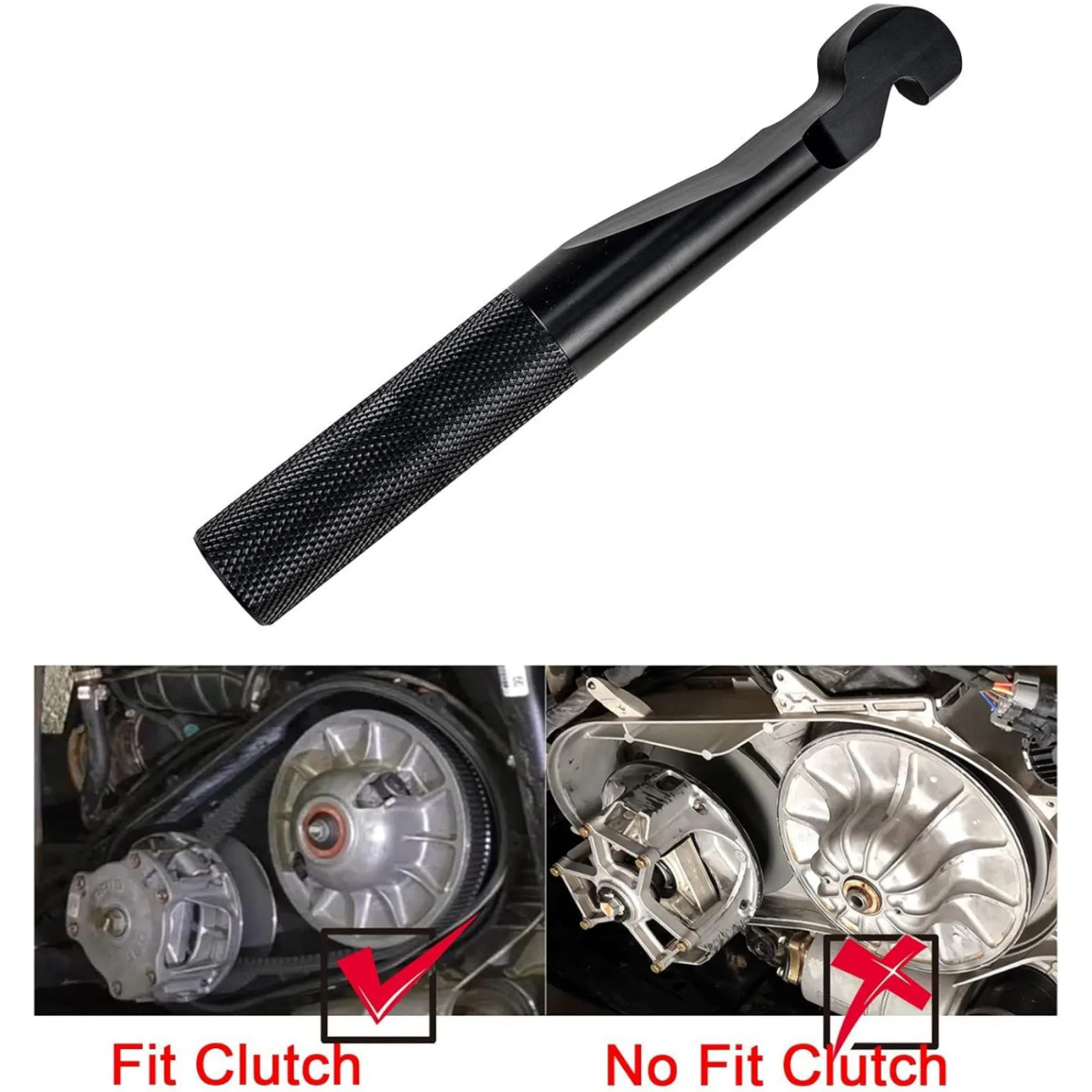 Drive Clutch Belt Removal Tool for Polaris RZR XP 1000 900 800 570 General 1000 2011-2021 Aluminum Alloy Belt Change Tool