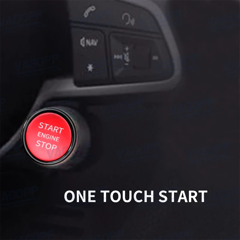 R8 Engine Start Stop Drive Select Switch Button For Audi A3 A4 A5 A6 A7 TT MQB Sport Steering Wheel Switch Button Black Paint