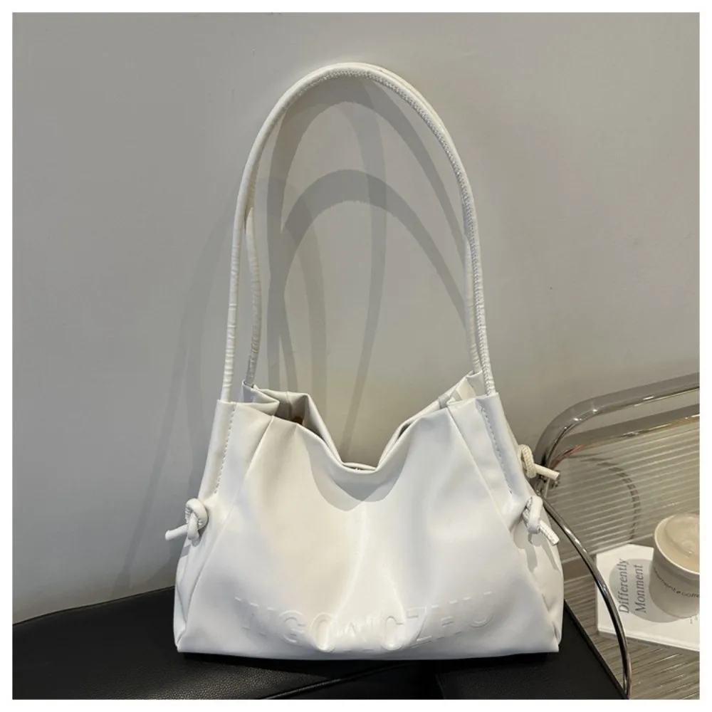 

Chic Soft Women Shoulder Bag PU Large Capacity Underarm Bag Leather Handbag Casual Outing