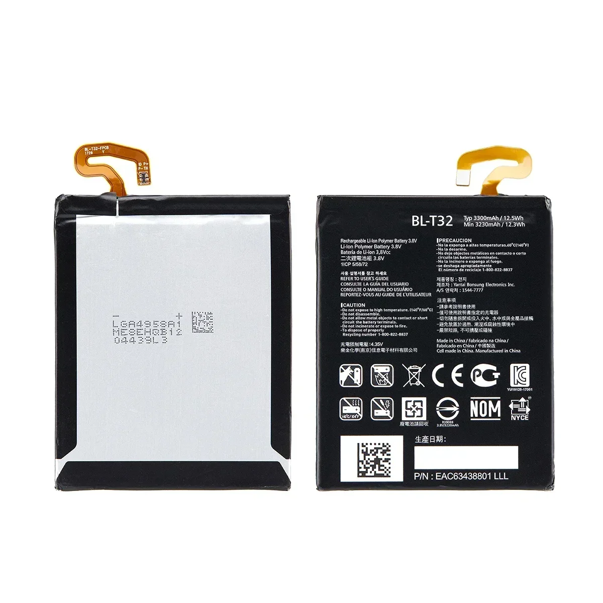 Original BL-T32 3300mAh Battery For LG G6 G600L G600S G600K G600V H871 H872 H873 LS993 US997 VS988 T32 BLT32 phone Batteries