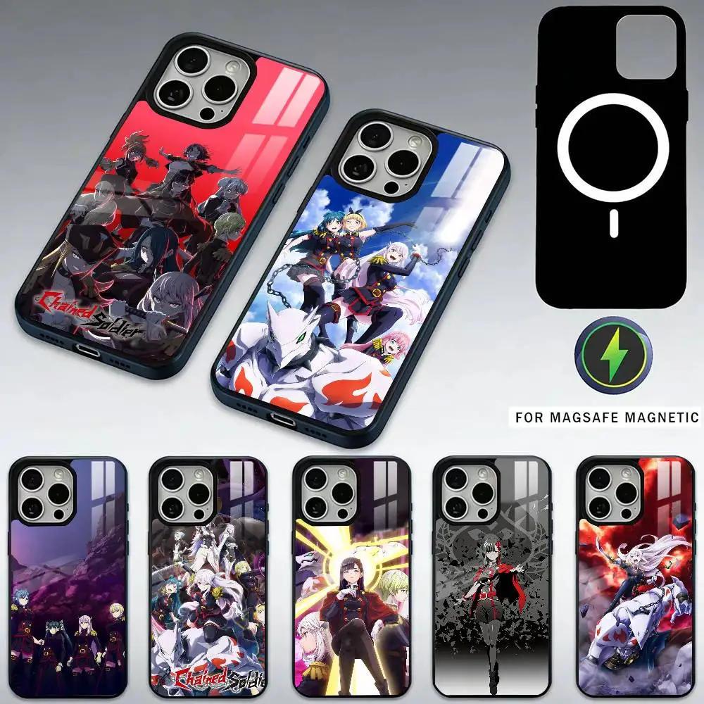 

Anime C-Chained Soldier Phone Case For iPhone17,16,15,14,13,12,11 Plus,Pro Max Magnetic For Magsafe Wireless Charging