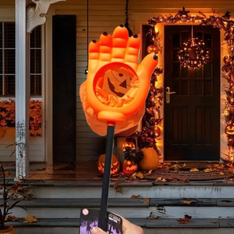 Bolsa de dulces de calabaza y calavera para Halloween, bolsa de truco o trato de mano para niños, accesorios de fiesta espeluznante para Halloween