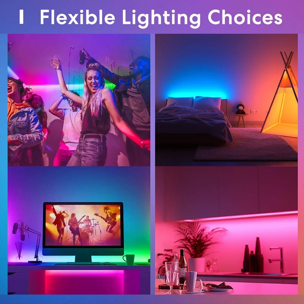 Tuya Zigbee RGB + CCT شريط إضاءة ليد ، 5 في 1 ، 5050SMD ، 12 فولت ، 1 متر ، 2 متر ، 3 متر ، 4 متر ، 5 متر ، RGBCW ، شريط مرن ، تحكم في التطبيق ، مساعد جوجل ، أليكسا