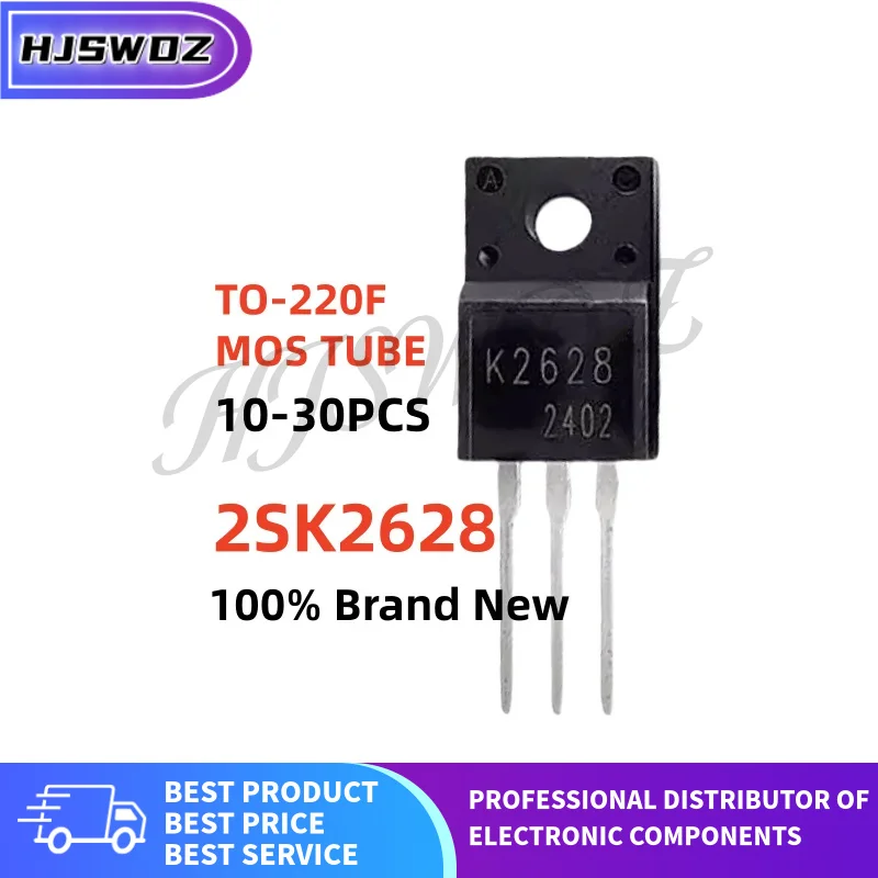 10-30개 새로운 2SK2628 K2628 TO-220F MOSFET 전계 효과 튜브 전력 트랜지스터 재고 있음