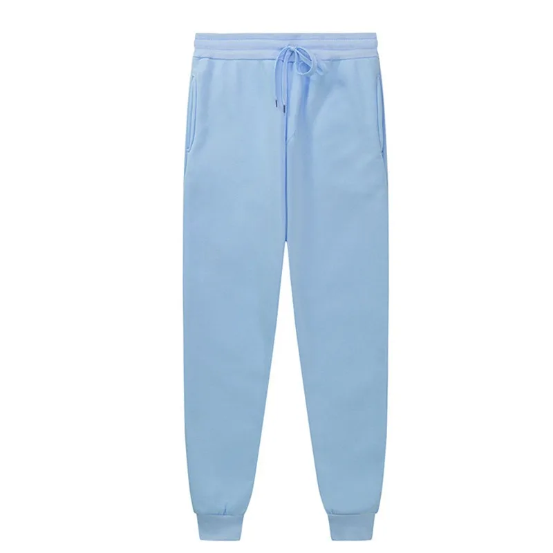 الربيع والخريف فضفاضة عارضة الرياضة Sweatpants النسخة الكورية القطن وقطيفة سميكة سليم صالح عارضة أزياء الاتجاه الرجال p