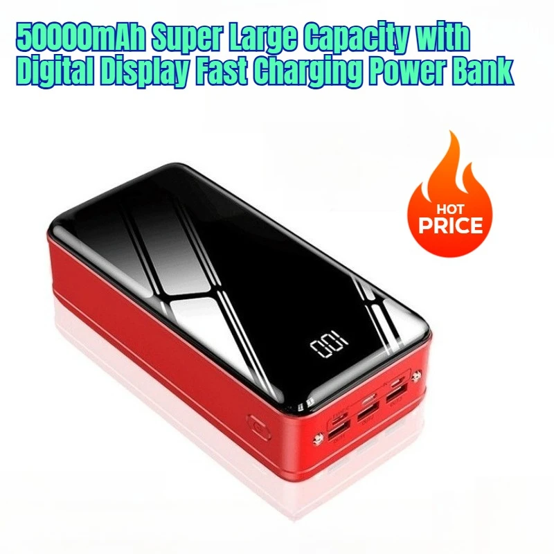 

50000mAh Super Large Capacity with Digital Display Fast Charging Power Bank
