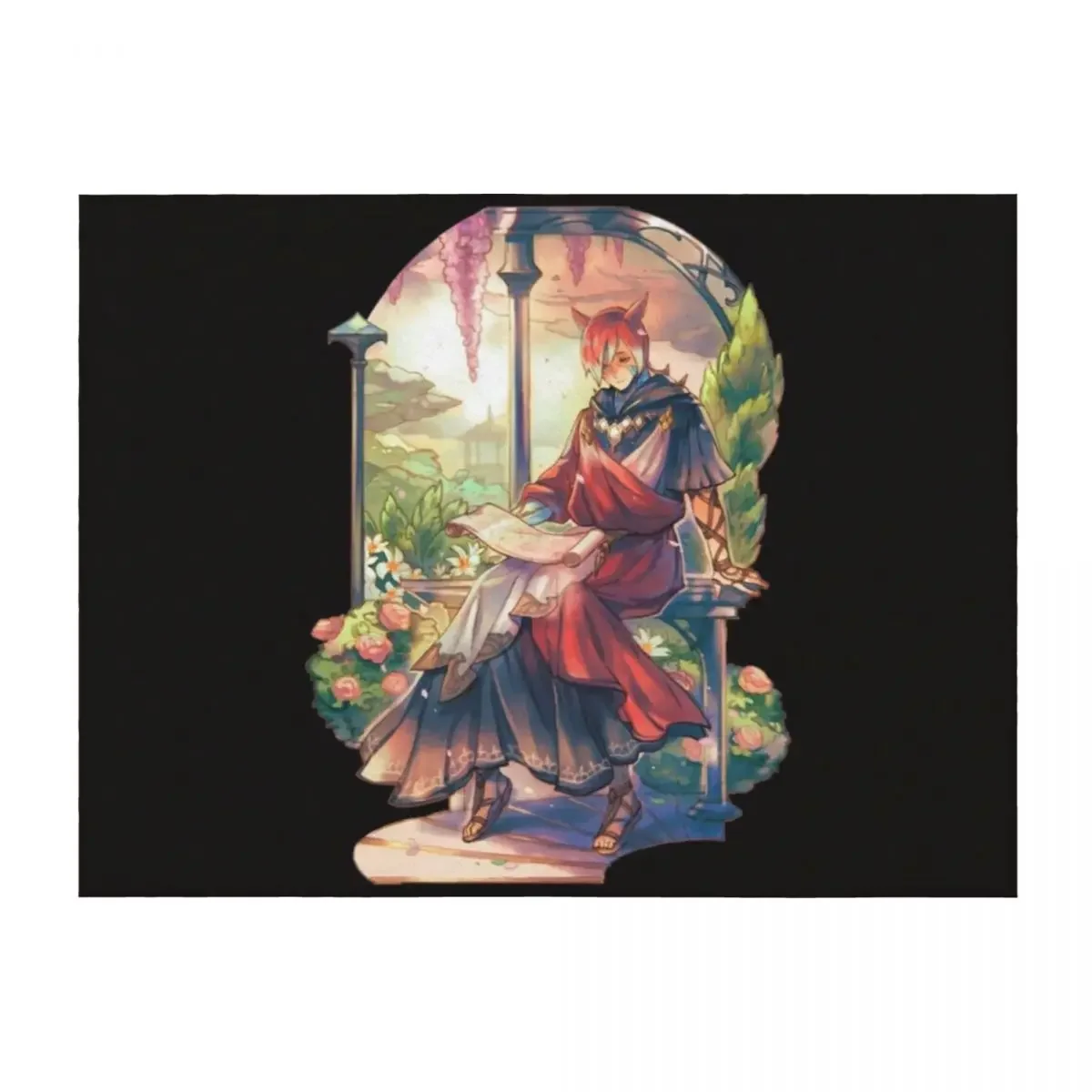 

Crystal Exarch In His Garden Throw Blanket decorative Fashion Sofas Luxury Brand Winter beds Blankets