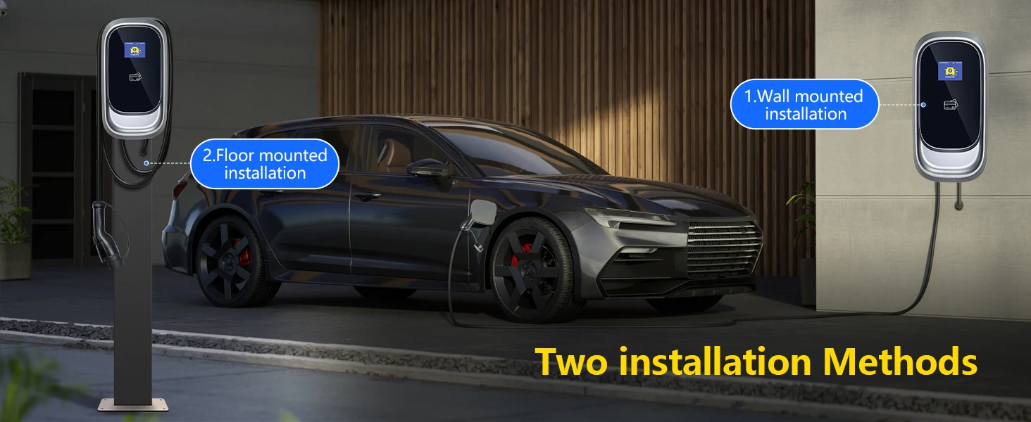 Kolanky EV-Ladestation 32 A 7,2 kW 22 kW 16 A 11 kW Typ 2 Wonderfree App-Set Ladezeit Heimladegerät Elektrofahrzeug Autos – Detail 10