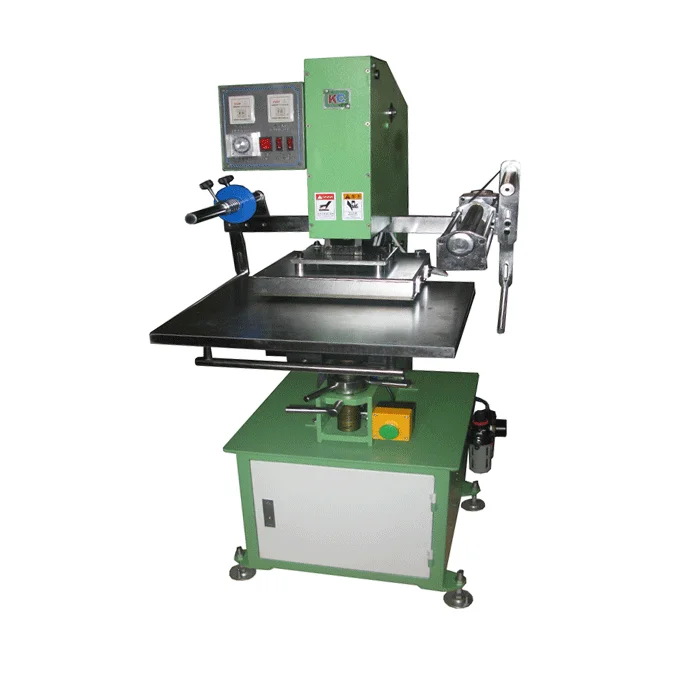 High Quality Semi-Automatic Pneumatic Flat Hot Foil Stamping Machine Wide Purpose Leather Heat Press New Plate Motor Pump