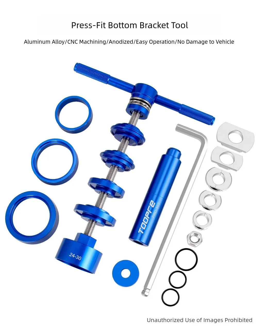  TOOPRE Mountainbike- und Rennrad-Innenlager-Montage- und Demontagewerkzeug BB86/PF30/92/386 Universalwerkzeug – Detail 1